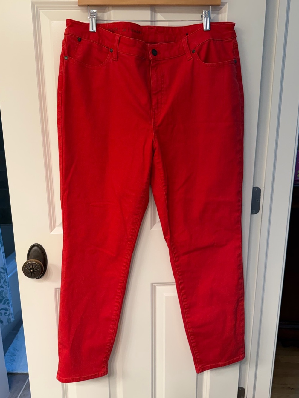 Talbots Red Slim-Ankle "Flawless" Jeans